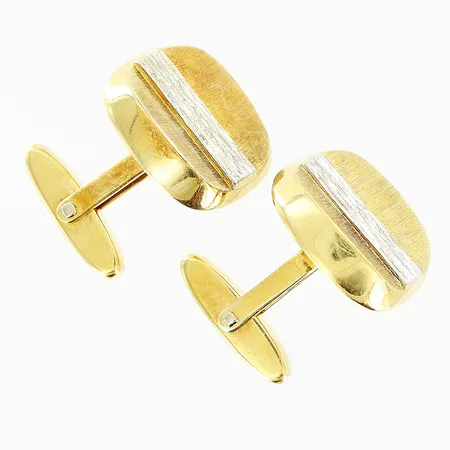 Ett par manschettknappar, 19x21mm, 18K Vikt: 15,4 g