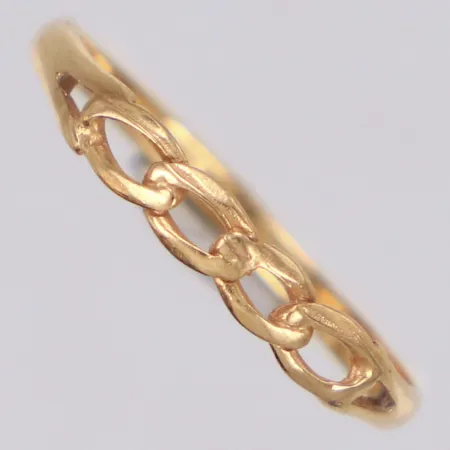 Ring, stl 18, bredd 1,7-3mm, 18K  Vikt: 1 g