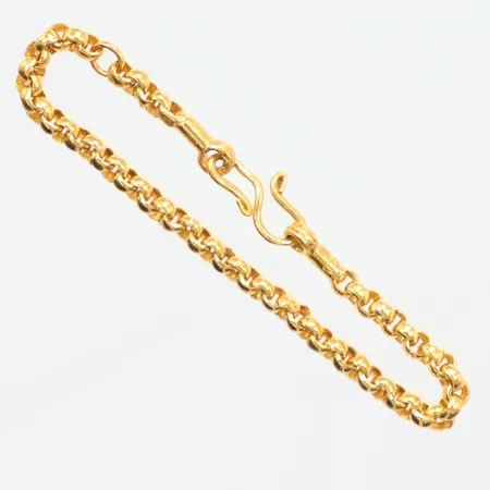 Barnarmband, ¼ baht Thaiguld, längd 12,5cm, 23K   Vikt: 3,8 g