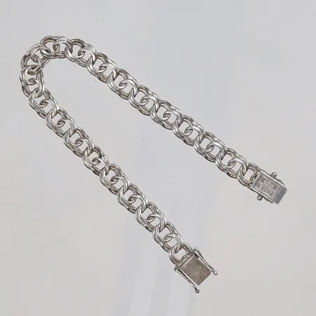 Armband Bismarck 20cm bredd 8mm GHA silver 925/1000 Vikt: 16,9 g