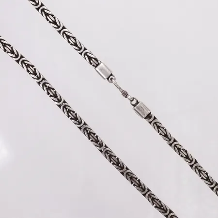 Kedja Kejsar, 50,5cm, bredd 5,4mm, kroklås, 925/1000 silver Vikt: 90,2 g