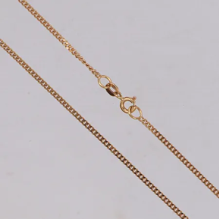 Kedja Pansar, längd 42,5cm, bredd 1,7mm, 18K  Vikt: 4,8 g