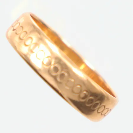 Ring Ø18¾ gravyr 18k  Vikt: 4,8 g