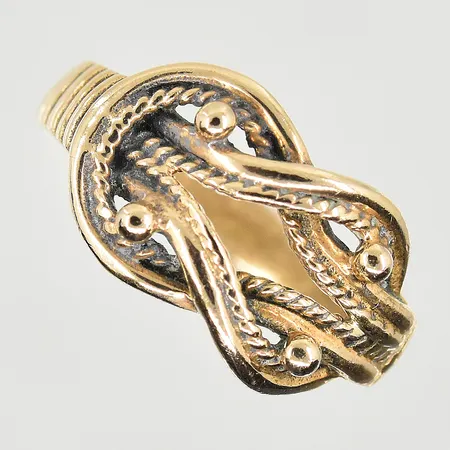 Ring Kalevala Koru, Finland, design Germund Paaer, stl 18½, bredd 3-11 mm, brons.
