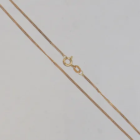 Kedja Pansar, längd 38cm, bredd 1,2mm, 9K  Vikt: 1,7 g