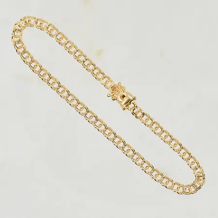 Armband Bismarck, GHA, längd 18½ cm, bredd 4 mm, 18K. Vikt: 4,9 g