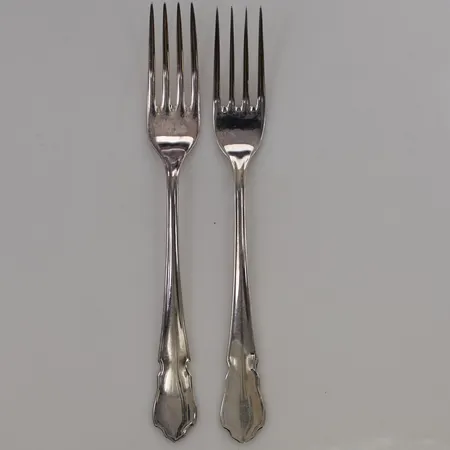 2 Gafflar, 17,5cm, 830/1000 Silver 67,7g.