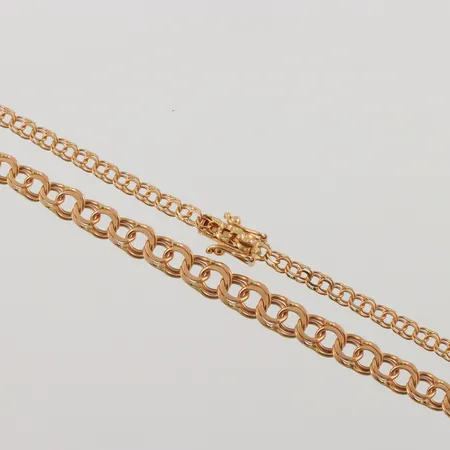 Collier doserad Bismarck, 42cm, bredd: 2,9-5,6mm, 18K, 10,2g.