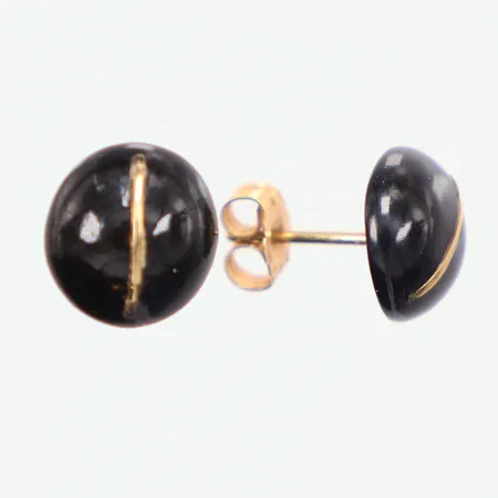 Ett par örhängen 1cm 18k brutto Vikt: 1,1 g