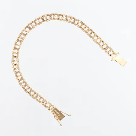 Armband Bismarck 18cm, bredd: 6mm, 18K Vikt: 10,9 g