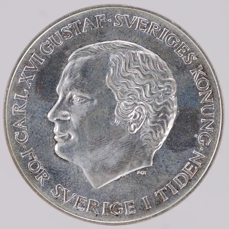 Minnesmynt, Ø36mm, 200kr, Ändrad successionsordning år 1980, 925/1000, 27,0g 