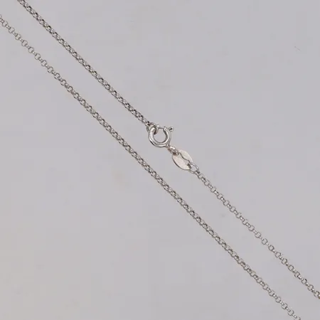 Kedja, Ankar, längd 46cm, bredd 1mm, GHA, 925/1000 silver Vikt: 2,2 g