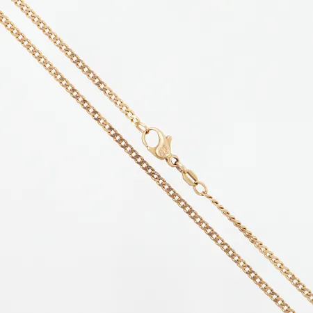 Kedja manglad Pansar 54cm, bredd: 2mm, 14K Vikt: 8,4 g