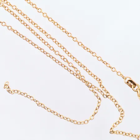 Kedja Ankar längd 49cm, defekt trasig, 18K Vikt: 1,9 g