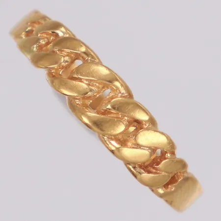 Ring Pansar, stl 17, bredd 1,7-4,4mm, 18K  Vikt: 2,1 g