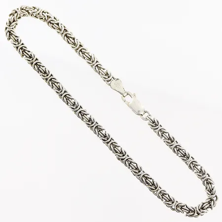 Armband kejsarmodell 23cm, bredd 3,5mm, Italy, silver 925/1000. Vikt: 14,4 g