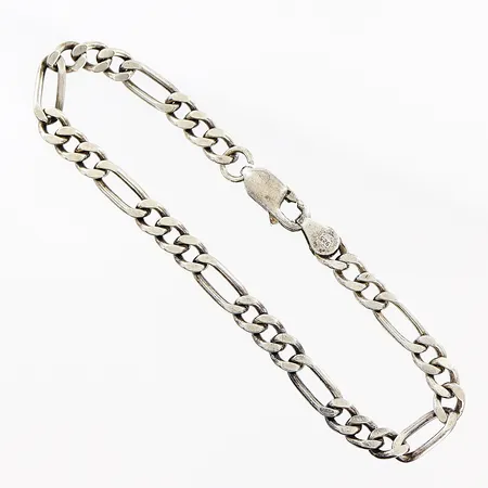Armband Figaro 16cm, bredd 4mm, silver 925/1000. Vikt: 5,9 g