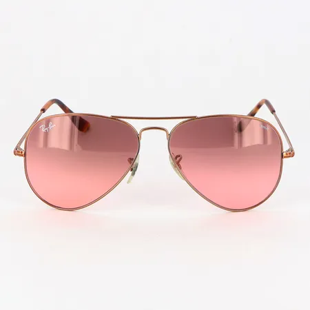 Solglasögon Ray-Ban Aviator, Evolve med rosatonat glas, 58014, 9151/AA, inga tillbehör