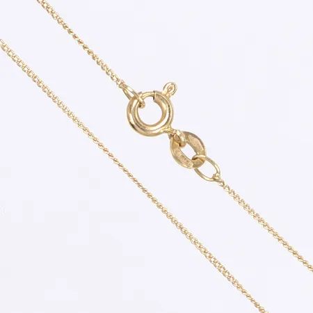 Halskedja längd 42cm bredd 1mm Unoaerre 18K Vikt: 1,3 g