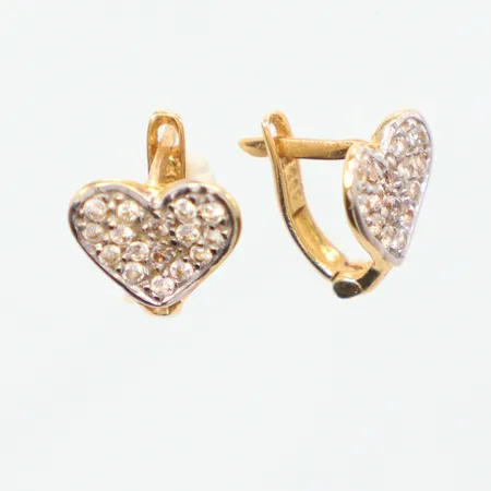 Ett par örhängen 1,3cm, 14k Vikt: 3 g