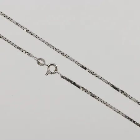 Kedja venezia, 60,5cm, bredd: 1,4mm, Balestra, vitguld, 18K, 10,2g.