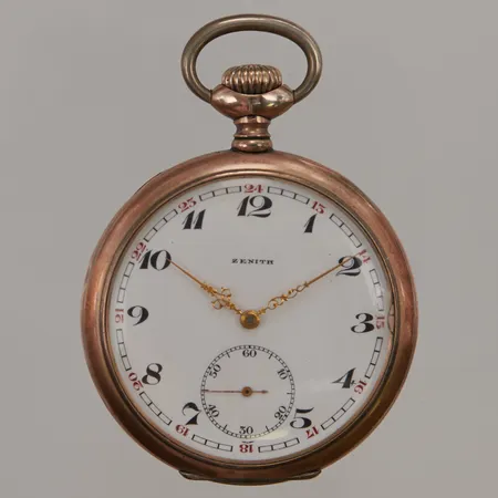 Fickur Zenith Grand Prix Paris 1900, 51mm, boettnr:3190814/4448, innerboett i metall, spricka i glas, går ej, 800/1000 Silver 100,0g