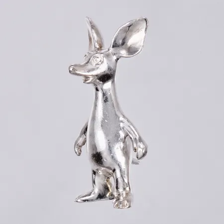 Figur känguru Sniff längd: ca 5cm bredd: ca 25mm KMW 999/1000 silver  Vikt: 28,5 g