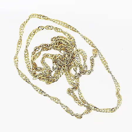 Kedja Singapore, defekt, 14K Vikt: 0,4 g