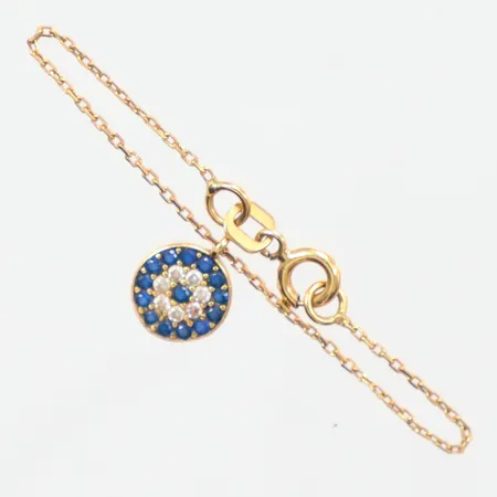 Barnarmband längd 9,5cm 18k Vikt: 0,9 g