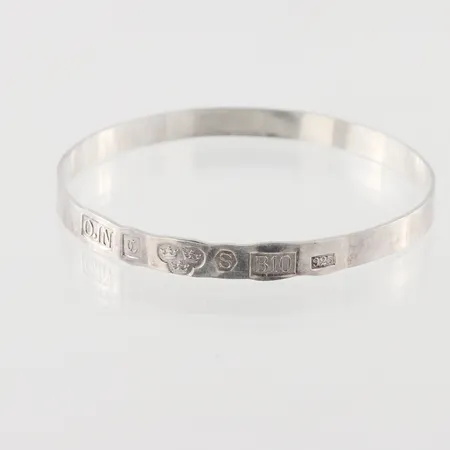 Armring, Ø67mm, bredd: 6,8mm, 830/1000 silver, 12,7g.