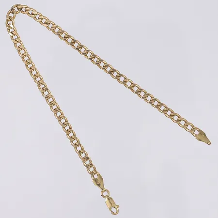 Armband pansar 21,5cm bredd 4mm bruksslitage 18K  Vikt: 6 g