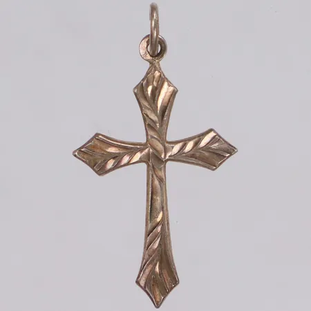 Hänge, kors, längd 28mm, 835/1000 silver Vikt: 0,8 g