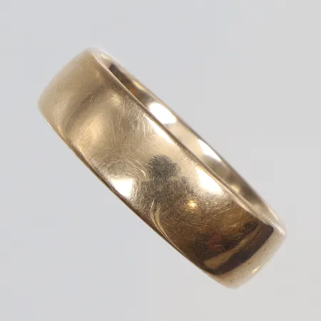 Slät ring, stl ca 20½, bredd 5mm, 18K Vikt: 11,2 g