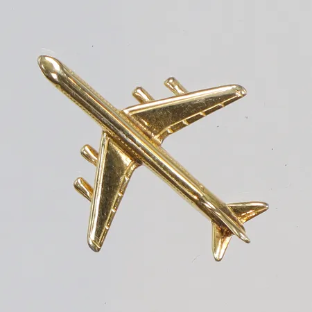Hänge i form av flygplan 22x28mm förgyllt silver 925/1000 Vikt: 2,4 g