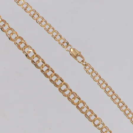 Collier doserad Bismarck, längd 42,5cm, bredd 4,1-5,6mm, 18K  Vikt: 8,3 g