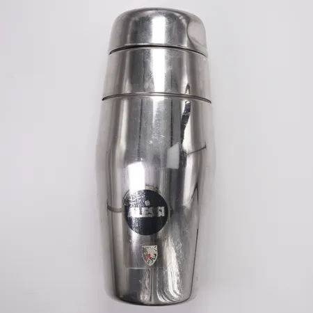 Shaker Alessi Italy, höjd ca 20cm inkl lock, Ø7,5cm, stål