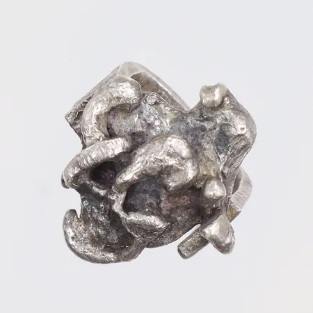 Ring mönstrad stl 17 bredd 7-26mm CTF (Carl Forsberg Silver & Guldsmide) Södertälje 1974, silver 830/1000 Vikt: 20,7 g