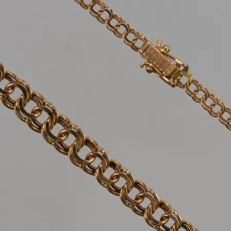 Collier Bismarck 44,5cm, bredd:3-6mm, 18K 15,2g.