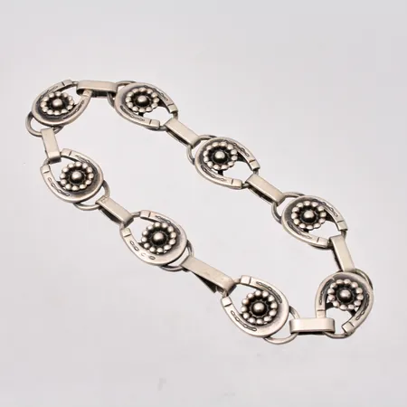 Armband i silver, 19,5cm, bredd 11,5mm, importstämpel, 830/1000, vikt 14,4g.