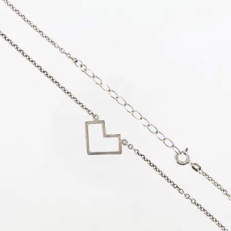 Collier ca 40cm, justerbar, bredd: 2-12mm, silver 925/1000 Vikt: 4,6 g