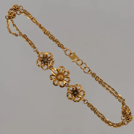 Armband 19-19,5cm, bredd:2-11mm, 21K 5,1g.