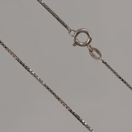 Kedja Venezia 40cm, bredd:1mm, vitguld 18K 3,0g.