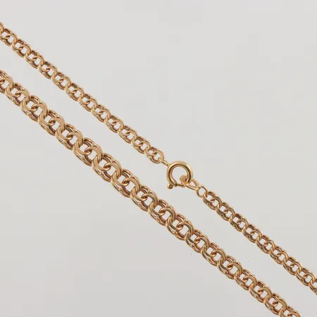Collier doserad Bismarck, 44,5cm, bredd: 2,8-4,5mm, 18K, 8,1g.