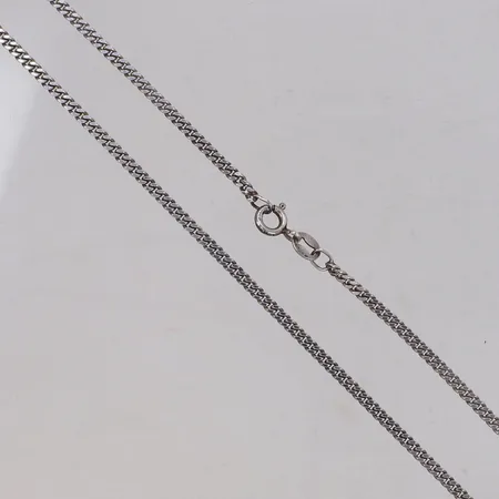 Kedja, Pansar, längd 50cm, bredd 2,3mm, 925/1000 silver Vikt: 7,8 g