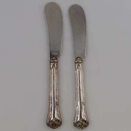 2 Smörknivar, 15,5cm, Cohr Danmark, 830/1000 Silver 88,6g.