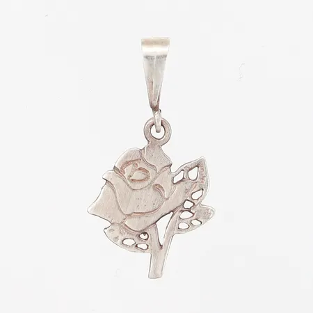 Hänge ros 30x21mm, silver 925/1000 Vikt: 1,3 g