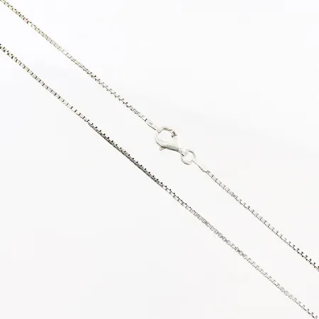 Kedja Venezia 53cm, bredd 1mm, skevheter, Italy, silver 925/1000.  Vikt: 4,6 g