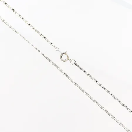 Kedja Irrgång 52cm, bredd 1,5mm, svensk importstämpel, silver 835/1000. Vikt: 3,8 g