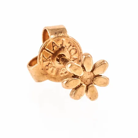Ett örhänge Blomma i 18K guld. Det är Ø 5 mm och väger 0,4g. 