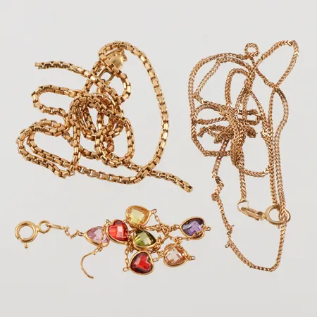 Diverse defekt guld, 21K, 10,6g.